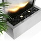 image 2 of Primrose Curved Silver Stainless Steel Water Feature Wall Cascade 183cm