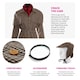 image 2 of Detective Costume with Magnifying Glass Brown | L