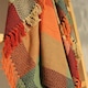 image 3 of Multicoloured Check Herringbone Throw Blanket - 100% Cotton Multi | 150 x 200cm