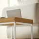 image 8 of HOMCOM Modern Coffee Table Set Square Nest of Tables for Small Space White