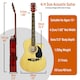 image 9 of 3rd Avenue Full Size Cutaway Acoustic Guitar Pack Brown