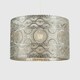 image 3 of ValueLights Moroccan Style Drum Silver Pendant Ceiling Light