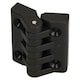 image 1 of Industrial Polyamide Plastic Butt Hinge 64x65mm Door Hatch Locker Italian Made Black