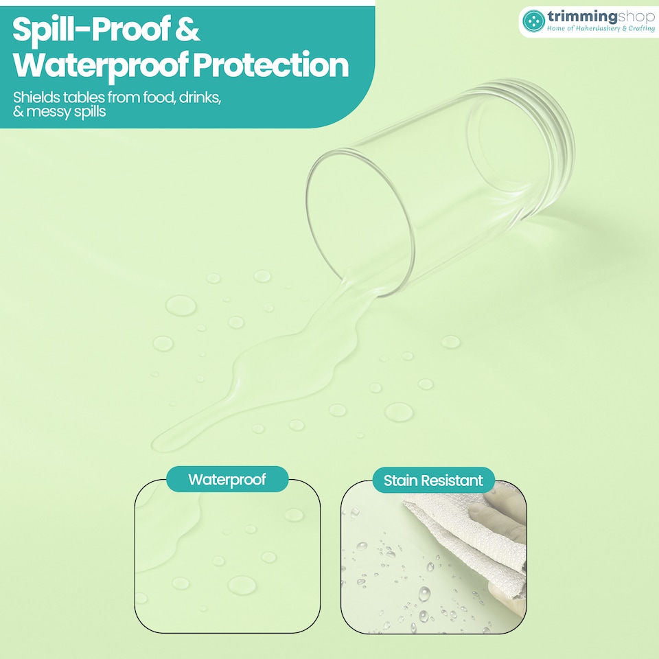 image 1 of Disposable Plastic Table Cover, Table Liner - 54" x 72"