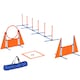 image 1 of PawHut 6-Piece Dog Agility Equipment, Obstacle Training Course Kit, Orange