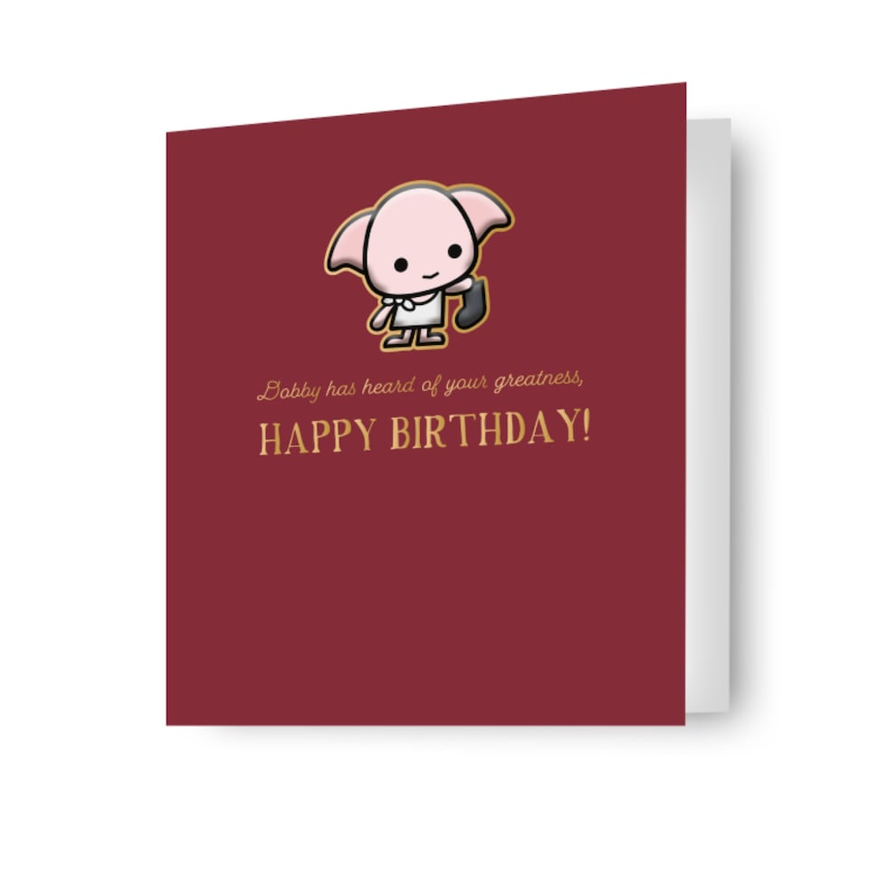 image 1 of Harry Potter Dobby Birthday Card