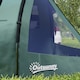 image 8 of Outsunny 3-4 Persons Tunnel Tent, Two Room Camping Tent with Windows, Black