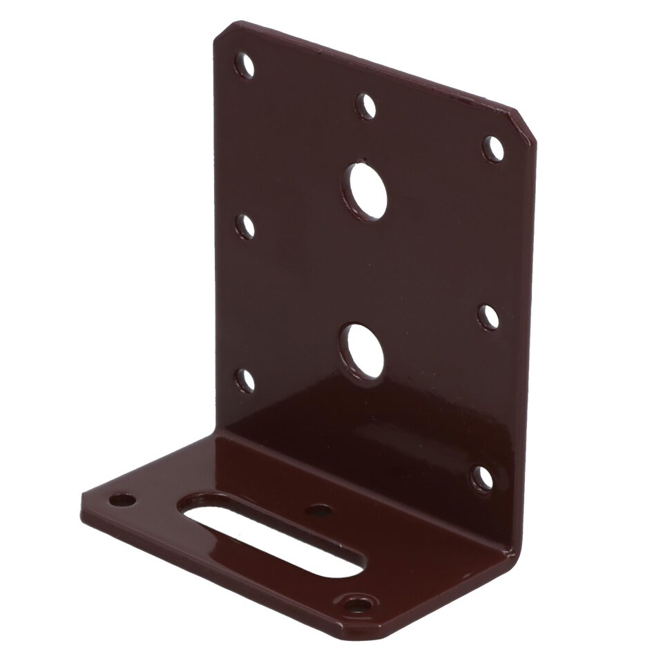 image 1 of Angle Corner Bracket L-Shape Brace Fastener Plate 80mm x 40mm x 75mm