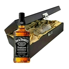 Jack Daniels Original Old No. 7 Whisky In Luxury Box With Royal Scot Glass 70cl 40% abv