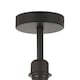 image 2 of Traditional Matt Black Ceiling Light Fitting for Industrial Style Light Bulbs | Black