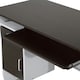 image 8 of HOMCOM Computer Desk Drawer PC Writing Wooden Workstation Keyboard Walnut