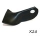 image 2 of Charles Bentley Flail Mower Blade Spare Part For RK120.114a Part (Set of 28)