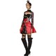image 2 of Fever Womens/Ladies Queen Of Hearts Costume Set - Black/Red - M M