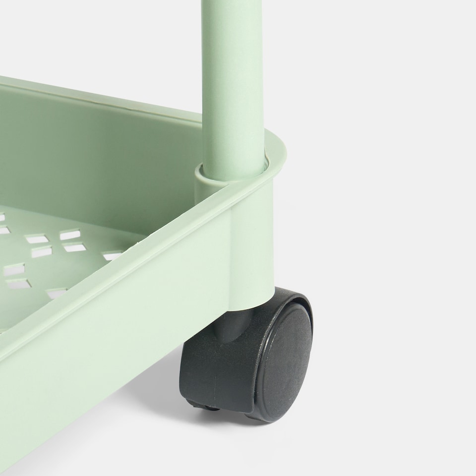 image 1 of OHS 3 Tier Storage Trolley Cart Bathroom Kitchen Rolling Organiser