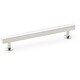 image 1 of Straight Square Bar Pull Handle Polished Nickel 160mm Centres SOLID BRASS Drawer