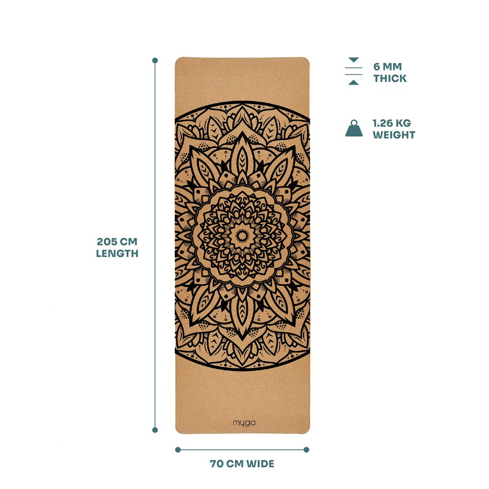 image 1 of Myga Mandala Extra Large Cork Mat
