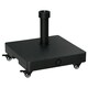 image 1 of Outsunny 20kg Heavy Duty Garden Parasol Base with Wheels for Patio Deck Black