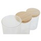 image 2 of 3 Tubs Home ESPRIT Transparent Silicone Bamboo Borosilicate Glass 10 x 10 x 22,3 cm N/A