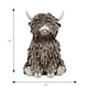 image 2 of Highland Cow Twig Sitting Ornament 18cm Brown