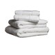 image 2 of Towel City Bordered Bath Towel - White - One Size