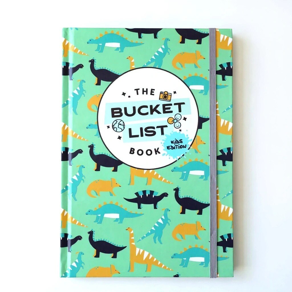 Bucket List Journal for Kids Hardcover Dinosaur Adventure & Memory Book