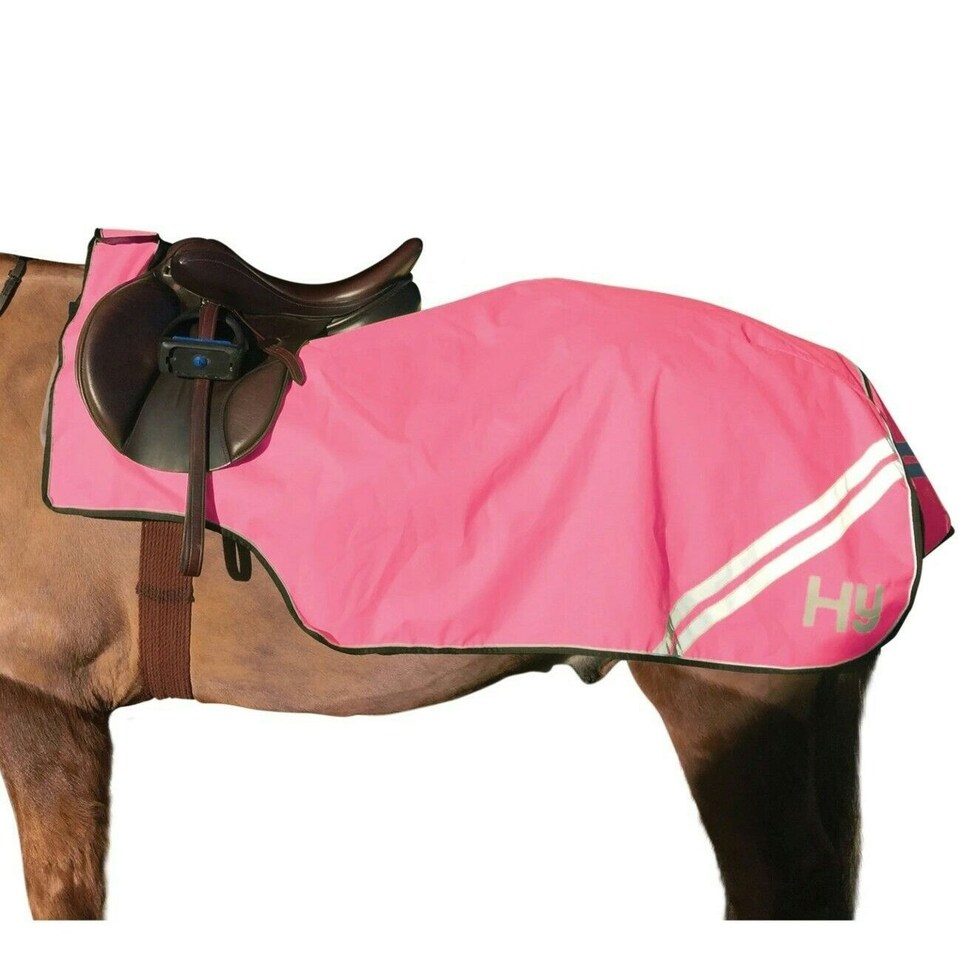 image 1 of HyVIZ Reflector Mesh Horse Exercise Sheet - Pink - 5´