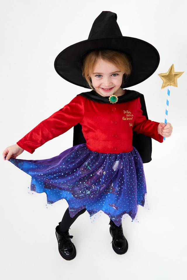 image 1 of Officially Licensed Room On The Broom Premium Girls Kids Costume - World Book Day, Halloween, and Dress-Up - Ages 3-8 | Multi | Multicoloured | 4-6 years