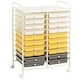 image 1 of COSTWAY 20 Drawers Storage Trolley Home Organizer Yellow