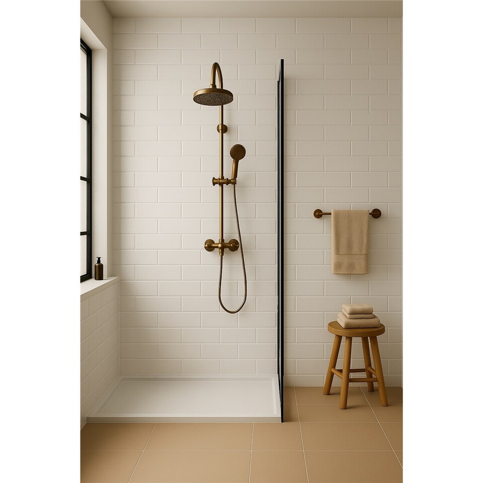 image 1 of Mint Gloss Metro Tiles (500 Pack-10 Box-10m2 Coverage)-Shower-Premium Ceramic Wall Finish-Inspired by NYC Subway & SoHo Style