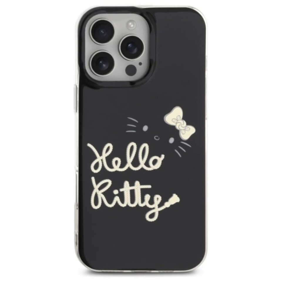 image 1 of Hello Kitty IML Golden Diva Case with MagSafe for iPhone 16 Pro Max 6.9 Black - HKHMP16XHGDIK