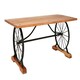 image 1 of Interiors by Premier Distinctive Sturdy Acacia Wood Dining Table For Livingrooms, Unique Rectangular Wooden Table For Patio Brown