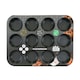 image 1 of Hairy Bikers 12 Cup Muffin Tray Pan Non-Stick Oven Bakeware Cupcakes Muffins Black | One Size