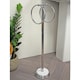 image 1 of Showerdrape Opera White/Chrome Freestanding Double Towel Ring