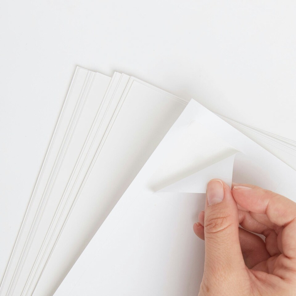 image 1 of Blick 24 Per Sheet 100 Sheets, 63.4mm x 33.9mm, Rectangular, White, 2400 Labels