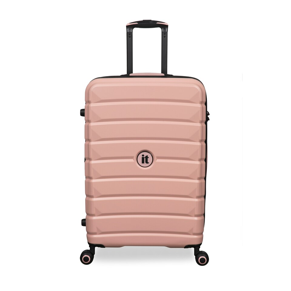 image 1 of IT Luggage Divert Cameo Rose Expandable Medium Suitcase with TSA Lock Pink | Medium