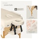 image 8 of Massage Table 3 Zones Massage Table Massage Bed Cosmetic With Lounger Bag Head- And Armrests | Cream | beige | 1