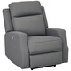 image 1 of HOMCOM Electric Armchair, Fabric Recliner Chair with USB Port, Charcoal Grey