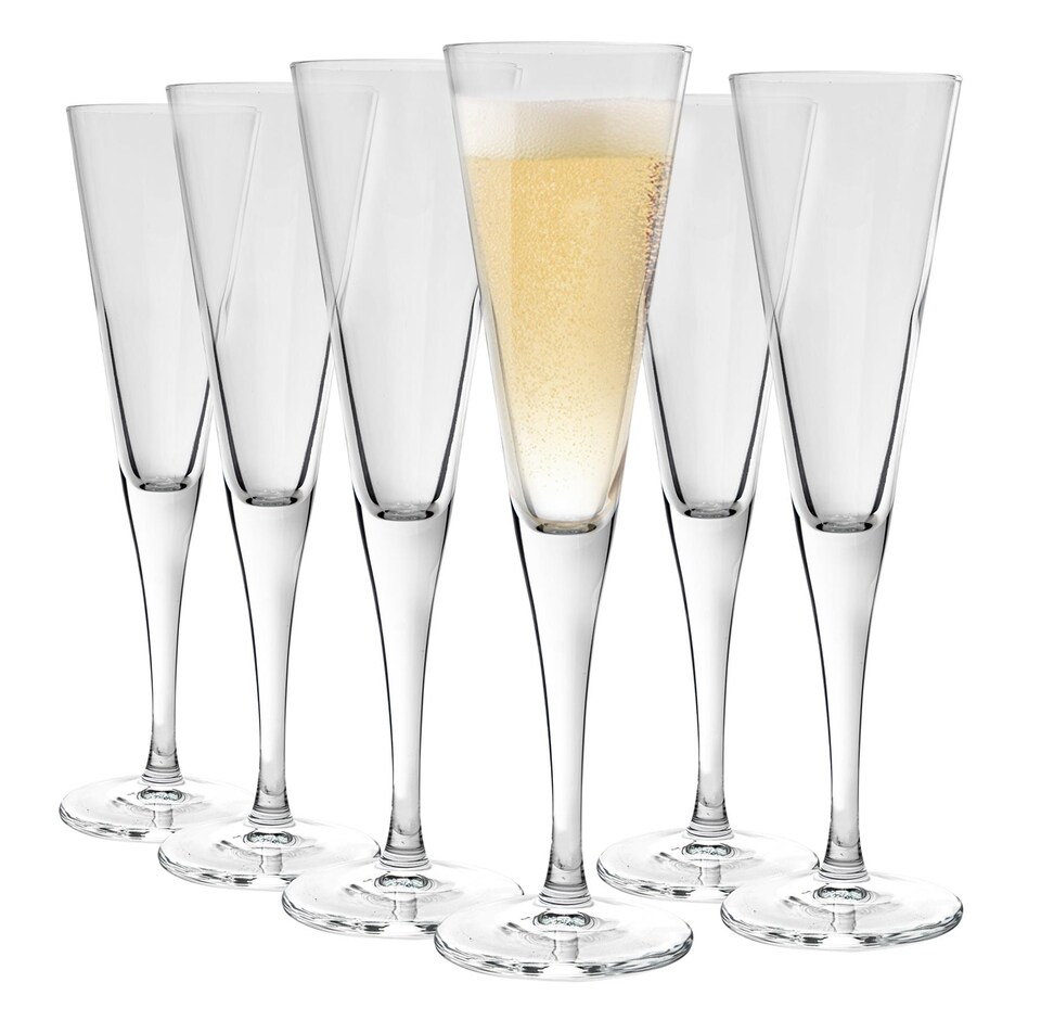 image 1 of Bormioli Rocco Ypsilon Champagne Flutes - 160ml - Pack of 6