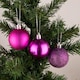 image 2 of 50mm/18Pcs Christmas Baubles Shatterproof Purple,Tree Decorations