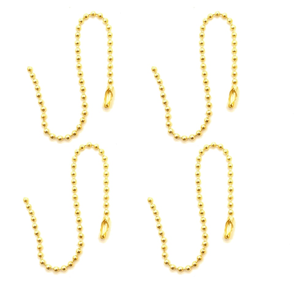 image 1 of 10cm Long Metal Ball Chain Extender for Label Tags - 100pcs