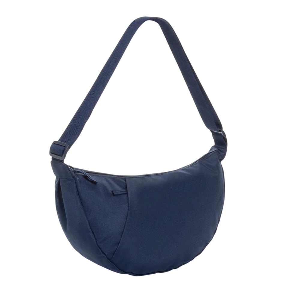 image 1 of XD Collection Crescent XL Half Moon RPET Aware 10L Crossbody Bag | Blue | Navy | One Size | 1