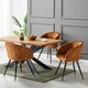 image 8 of Duke LUX Dining Table Single, White Brown | Oak