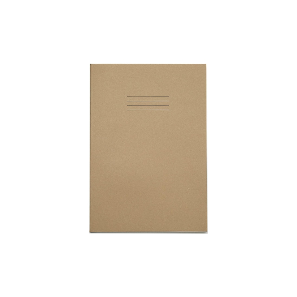 image 1 of Rhino 80 Page 8mm Lined with Margin Exercise Book Buff A4 50 Pack