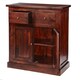 image 2 of Jaipur Dark Mango 2 Door Sideboard - Solid Mango Wood - L50 x W90 x H90 cm Brown