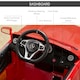 image 8 of HOMCOM 6V Licensed Mercedes Benz Kids Ride On Car W/ Remote Light Music Red