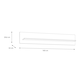 image 5 of Bohol 160cm Wall Shelf in Riviera Oak/Grey Oak