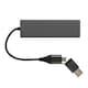 image 1 of XD Xclusive Terra Recycled Aluminium USB 2.0 Hub - Grey - One Size