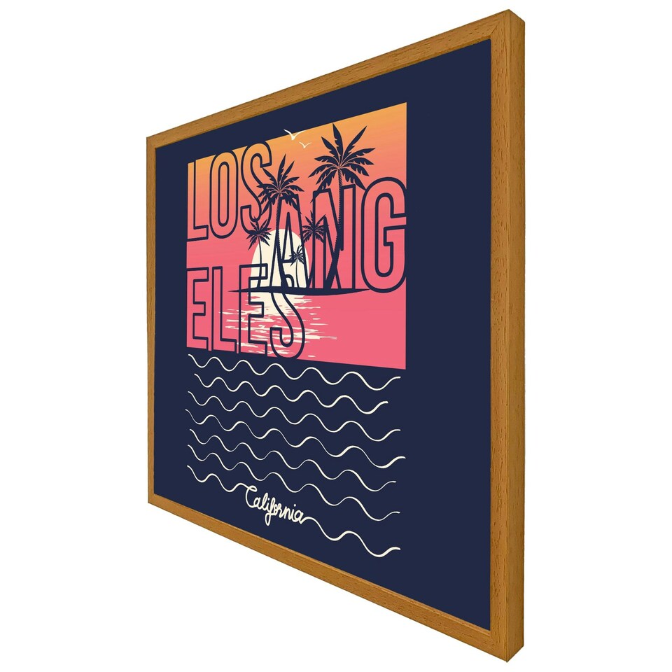image 1 of Los angeles sunset (Picutre Frame) White | L