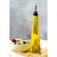 image 4 of KitchenCraft Oil Bottle Clear Glass Pyramid 200ml