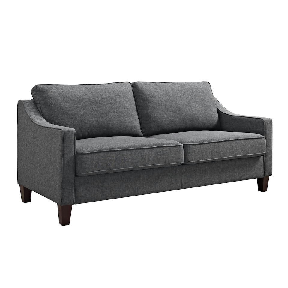 image 1 of Luke 2-Seater Sofa in Fabric Grey Grey | GREY